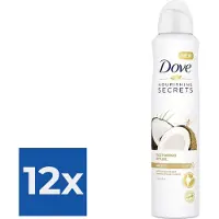 Dove Deodorant Deospray Coconut & Jasmine Flower 250 ml - Voordeelverpakking 12 stuks