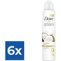 Dove Deodorant Deospray Coconut & Jasmine Flower 250 ml - Voordeelverpakking 6 stuks
