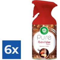 Air Wick Airwick Pure Luchtverfrisser Spray - Mulled Wine - Voordeelverpakking 6 stuks