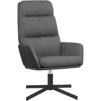 vidaXL Relaxstoel stof lichtgrijs