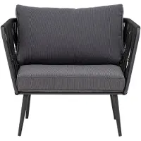 Bloomingville Pavone loungestoel Black