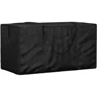 vidaXL Opbergtas voor tuinkussens 150x75x75 cm polyetheen zwart