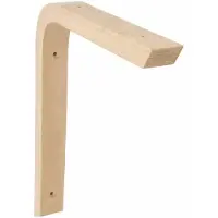 AMIG Plankdrager/planksteun van hout - lichtbruin - H200 x B150 mm - Plankdragers