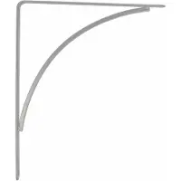 AMIG Plankdrager/planksteun van metaal - gelakt zilvergrijs - H250 x B200 mm - Tot 65 kg - Plankdragers