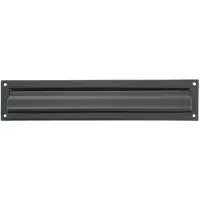 AMIG Brievenbusklep - zwart - metaal - 34,2 x 7,3 cm - Brievenbussen