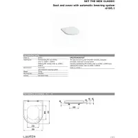 Laufen NewClass toiletzitting 89185.1, met afneembaar deksel, met automatische zittingverlaging, wit, 1 stuk.