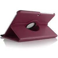 Cadorabo Tablet Book Rubber (NO Wake Up) Cover (Galaxy Tab 4), Tablethoes, Paars