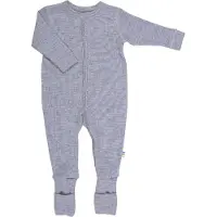Joha - Kid's 581 Nightsuit 2-In-1 Foot Basic - Overall 80, purper/grijs