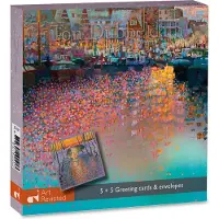 Comello Kerstkaarten Zonder Tekst - Ton Dubbeldam 8713341100217 - Doosje 10 stuks - 2 motieven