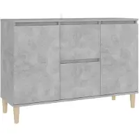 vidaXL Dressoir 101x35x70 cm bewerkt hout betongrijs