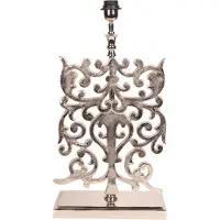 Baroque - Lampenvoet - Tafellamp Voet 83 cm - Zilver - Aluminium - 83x35x16 - Aluminium