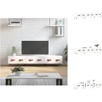 vidaXL Tv-meubel 150x36x30 cm bewerkt hout wit