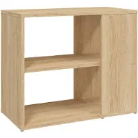 vidaXL Bijzetkast 60x30x50 cm bewerkt hout sonoma eikenkleurig