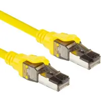 ACT FB8051 CAT8 S/FTP Netwerkkabel Snagless | RJ45 Connectoren | Geel | 1,5 meter