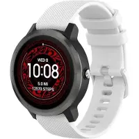 Shop4 - Geschikt voor Garmin Forerunner 245 Bandje - Siliconen Wit