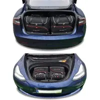 Kjust Tesla Model 3 7-delig Bespoke Trunk en Frunk Reistassen Auto Interieur Organizer Accessoires
