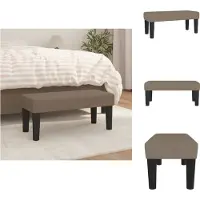 vidaXL Bank Taupe 70 x 30 x 30 cm Stof
