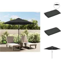 vidaXL Vervangingsdoek voor parasol 300 cm antracietkleurig