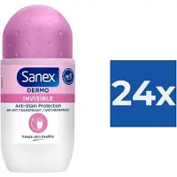 Sanex - Deodorant - Roller - pH Balance Dermo - Invisible - 50ml x 24