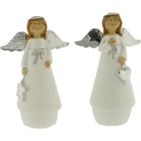 Home Society - Kerst Engeltjes - Staand - Biasca - S - 2 Stuks