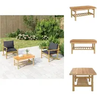 vidaXL Tuintafel 90x55x37 cm bamboe