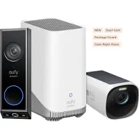Eufy Security Video Doorbell E340 + HomeBase 3 + eufyCam 3 - Bundelvoordeel