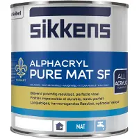 Sikkens Alphacryl Pure Mat SF - Op Kleur Gemengd - 1L - Muurverf
