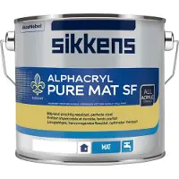 Sikkens Alphacryl Pure Mat SF | Matte Muurverf 2,5 LTR - Wit