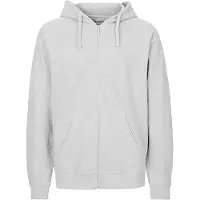 Neutral Fairtrade Men's Zip Hoodie met capuchon Ash Grey - XXL