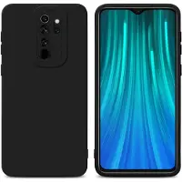 Cadorabo Cover voor Xiaomi RedMi NOTE 8 PRO in TPU Fluid LM162 Style (Xiaomi Redmi Note 8 Pro), Smartphonehoes, Zwart
