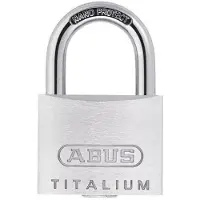 ABUS Hangslot titalium - 45mm - aluminium/beugel gehard staal met NANO-Protect (Verpakt in blister)