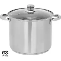 Brixy Soeppan - Glazen Deksel - 9L - 24 CM - Inductie En Gas - Vaatwasserbestendig - RVS