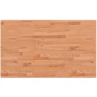 vidaXL Tafelblad rechthoekig 100x60x2,5 cm massief beukenhout