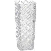 Gerimport Bloemenvaasje - voor kleine stelen/boeketten - helder glas - D6 x H15 cm - Vazen