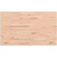 vidaXL Tafelblad rechthoekig 100x60x1,5 cm massief beukenhout