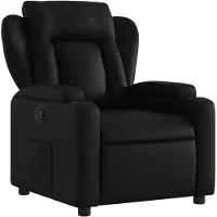 vidaXL Relaxfauteuil Zwart Kunstleer