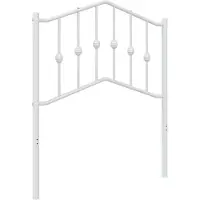 vidaXL Vervangend hoofdbord 75 cm metaal wit