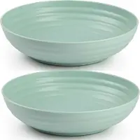 PlasticForte Kommetjes/schaaltjes - 8x - dessert/ontbijt - kunststof - D22 x 5.5 cm - mintgroen