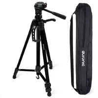 Auronic Statief - Camera of Telefoon - Tripod met Smartphonehouder - Zwart