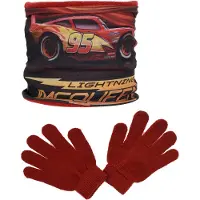Disney Cars - Colsjaal Cars + handschoenen - rood - One size (3-6 jaar)