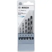 Bosch 2607002824 PointTeQ HSS Metaal-spiraalboorset 5-delig 2 mm, 3 mm, 4 mm, 5 mm, 6 mm DIN 338 Zeskant schacht 1 stuk(s)