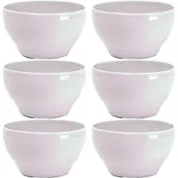 PlasticForte Kommetjes/schaaltjes - 12x - dessert/ontbijt - kunststof - D14 x 6.5 cm - Roze - 820 ML
