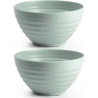 PlasticForte Kommetjes/schaaltjes - 8x - dessert/ontbijt - kunststof - D15 x 8 cm/840 ml - mintgroen