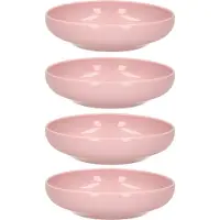 PlasticForte Kommetje/schaaltje - 8x - pastel roze - D16 x 4 cm - 520 ml - kunststof