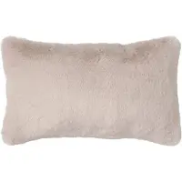 Dutch decor ZAYA - Kussenhoes 30x50 cm - bontlook - effen kleur - Pumice Stone - beige - met rits - zonder binnenkussen