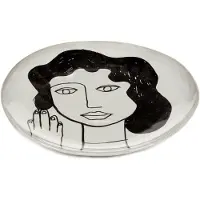 Serax Dinerbord La Mère Tableware By Marie Michielssen Off White Black L 25 cm