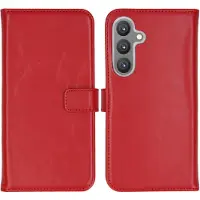 Selencia Echt Leren Bookcase voor de Samsung Galaxy S24 Plus - Rood