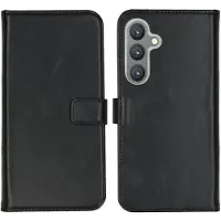 Selencia Echt Leren Bookcase voor de Samsung Galaxy S24 Plus - Zwart