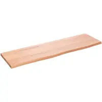 Super Merchant Wandschap 100x30x2 cm behandeld massief eikenhout lichtbruin