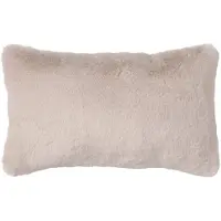 Dutch decor - ZAYA - Kussenhoes 30x50 cm - bontlook - effen kleur - Pumice Stone - beige